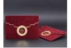 Burgundy Velvet Wedding Invitation