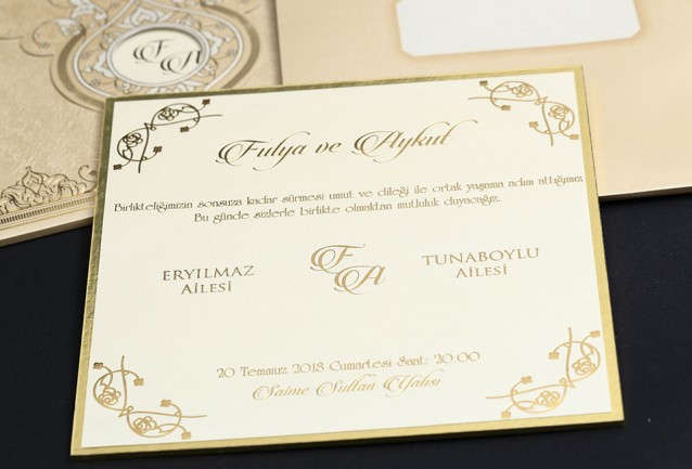 Classic Luxury Wedding Invitation