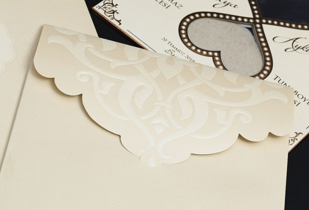 Hourglass Wedding Invitation