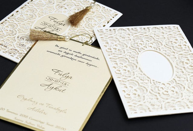 Laser Cut Luxury Wedding Invitation
