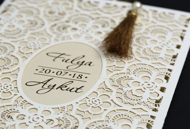 Laser Cut Luxury Wedding Invitation