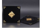 Black And Gold Luxury Velvet Wedding Invitation