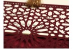 Burgundy Velvet Laser Cut Wedding Invitation