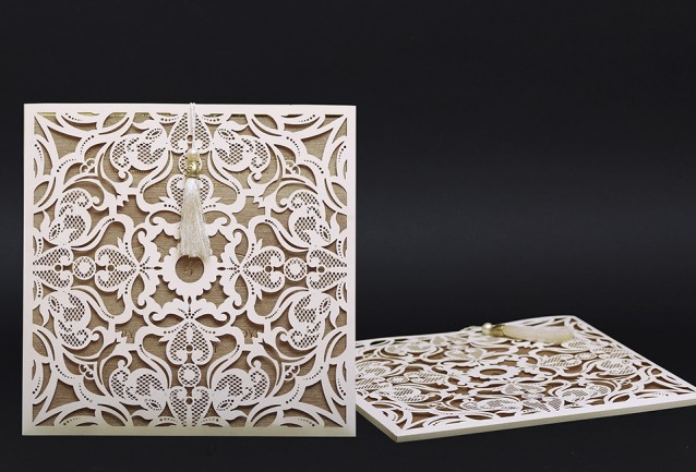 Laser Cut Luxury Wedding Invitation