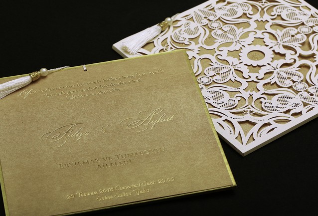 Laser Cut Luxury Wedding Invitation