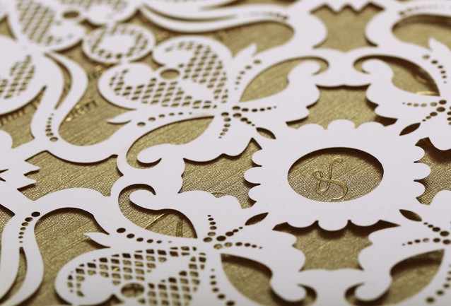 Laser Cut Luxury Wedding Invitation