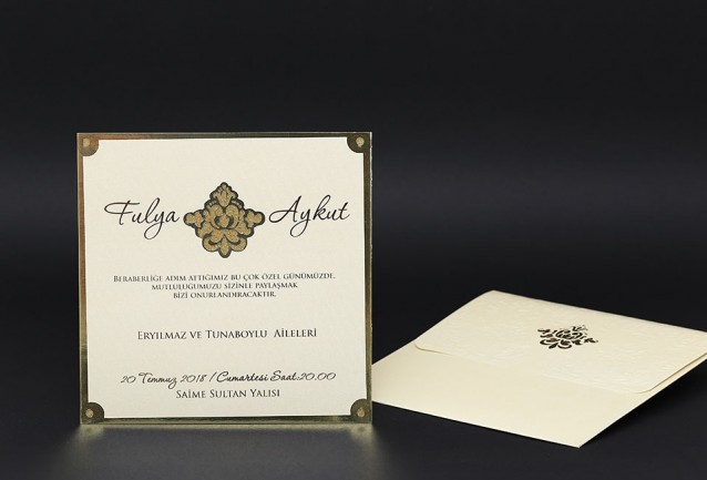 Classic Luxury Wedding Invitation