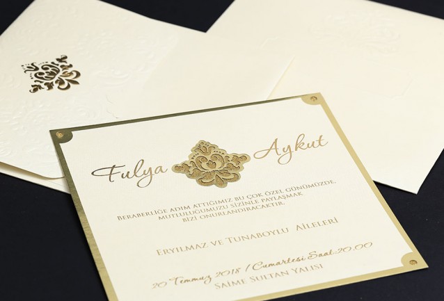 Classic Luxury Wedding Invitation