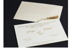 Beige And Gold Luxury Wedding Invitation