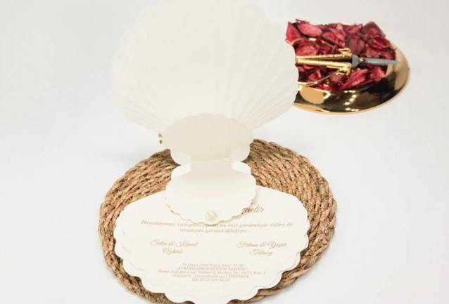 Seashell Wedding Invitation
