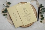 simple and elegant wedding card