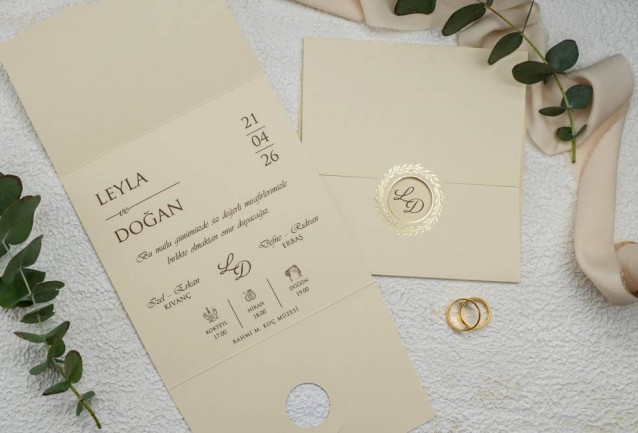 Ekonom Wedding Invitation 9149