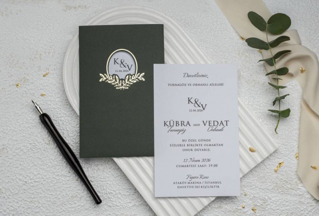 Ekonom Wedding Invitation 9163