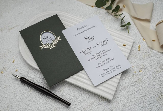 Ekonom Wedding Invitation 9163