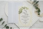 eucalyptus wedding invitation