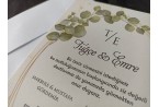 eucalyptus wedding invitation