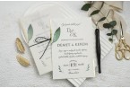 vellum wedding invitation