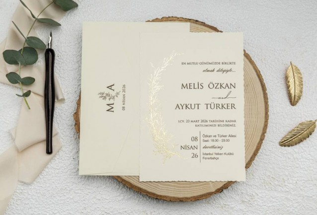 Ekonom Wedding Invitation 9229