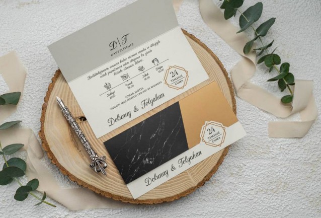 Ekonom Wedding Invitation 9243