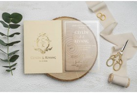 Custom Acrylic Wedding Invitation