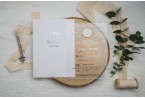 Elegant Acrylic Wedding Invitation