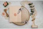 Floral Acrylic Wedding Invitation