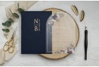 arched acrylic wedding invitation