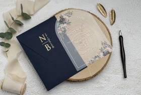Arched Acrylic Wedding Invitation