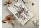 floral vellum wedding invitation