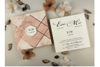 modern geometric wedding invitation