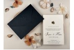 fall leaf wedding card