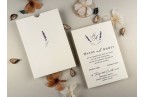 lavender wedding invitation