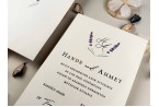 lavender wedding invitation