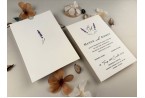 lavender wedding invitation