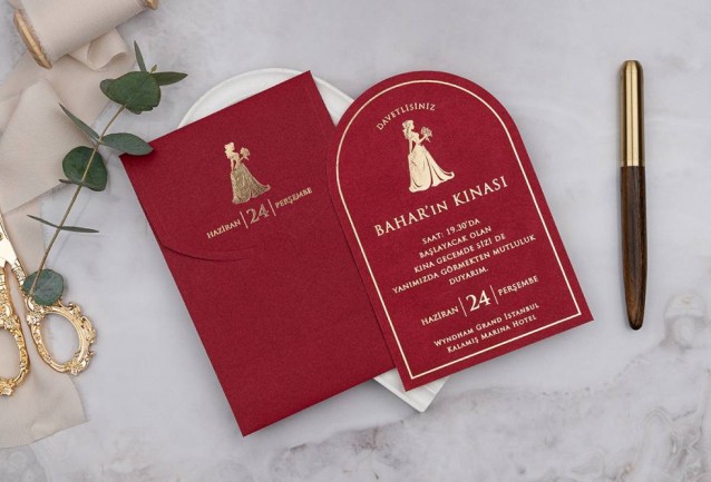 Arch Henna Invitation