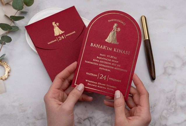 Arch Henna Invitation