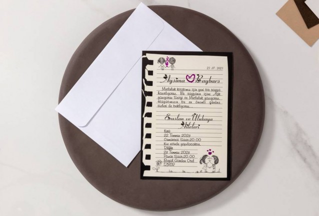 İklim Wedding Invitation 10405