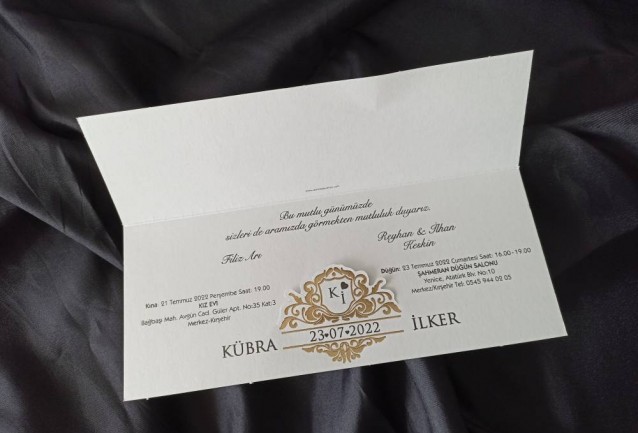 İklim Wedding Invitation 10508