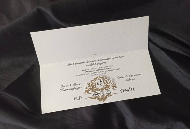 İklim Wedding Invitation 10508