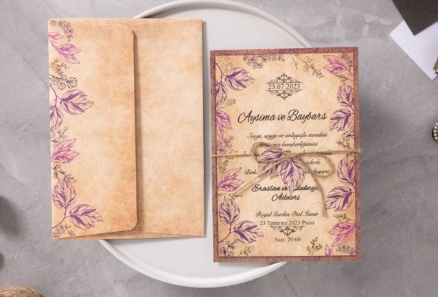 İklim Wedding Invitation 10523