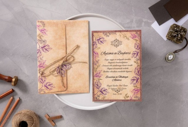 İklim Wedding Invitation 10523