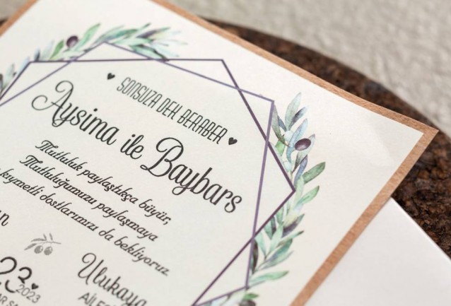 İklim Wedding Invitation 10541