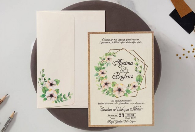İklim Wedding Invitation 10558