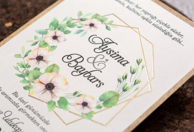 İklim Wedding Invitation 10558