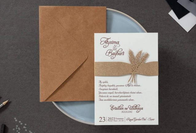 İklim Wedding Invitation 10562