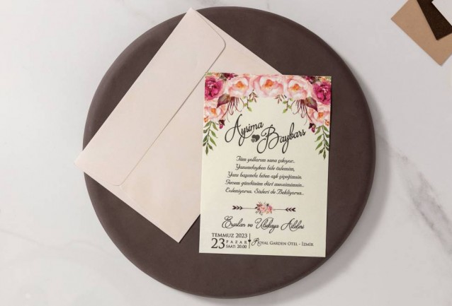 İklim Wedding Invitation 10578