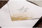 İklim Davetiye 10605 Gold Kenarlı Davetiye