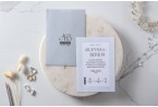 Gray Wedding Invitation