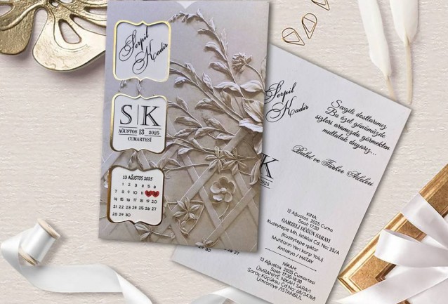 Calendar Wedding Invitation