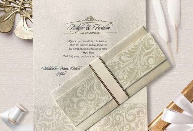 Folded Wedding Invitation